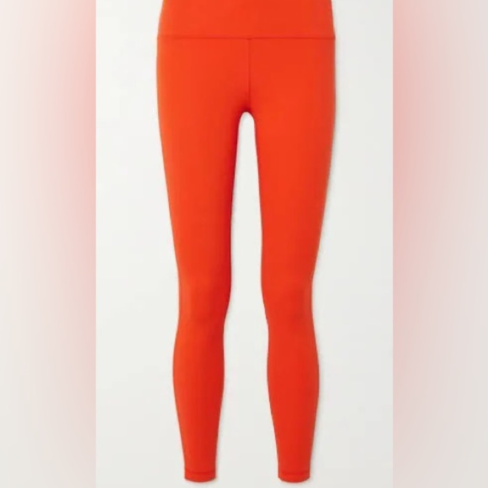 Coral Lululemon leggings Size 2 28”